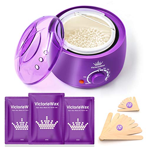 Yeelen Wax Warmer Hair Removal Waxing Kit Wax Melts 4 Hard Wax Beans for Full Body Brazilian